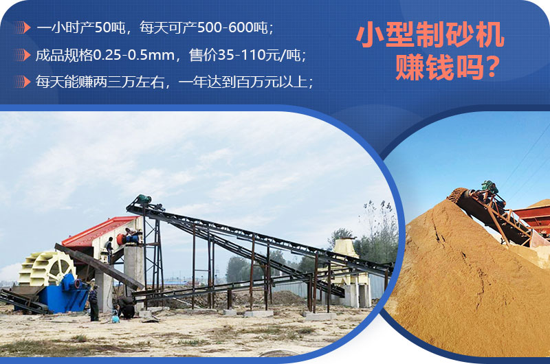 小型制砂機(jī)賺錢嗎？小型制砂機(jī)圖片及價(jià)格