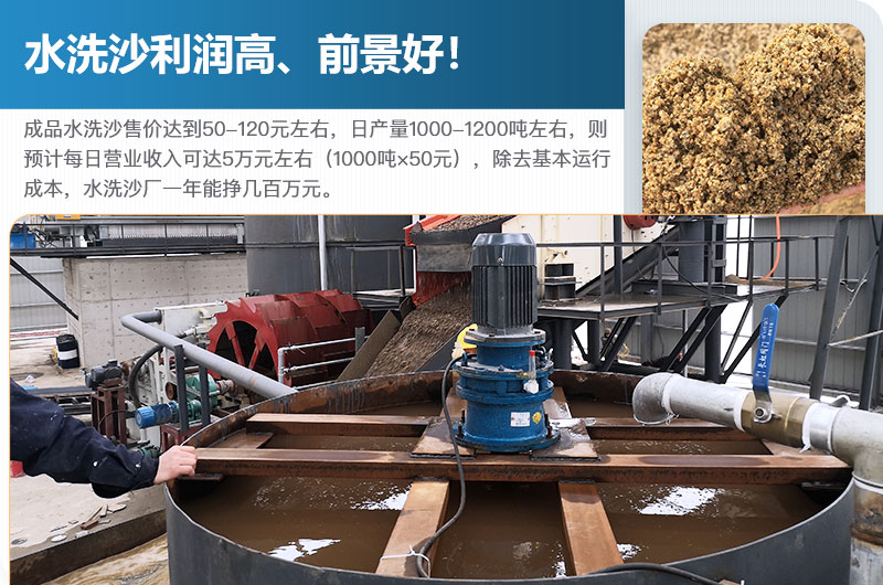 水洗砂的原料是什么？水洗沙一年能掙多少錢？