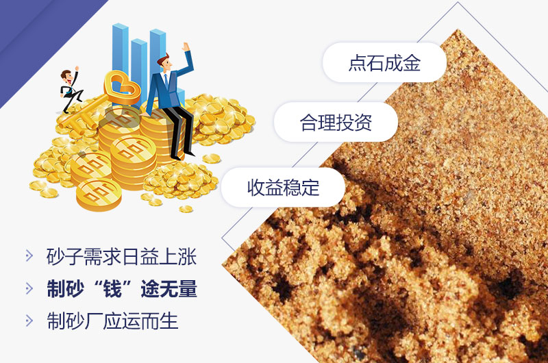 石頭制砂低投資，高收益